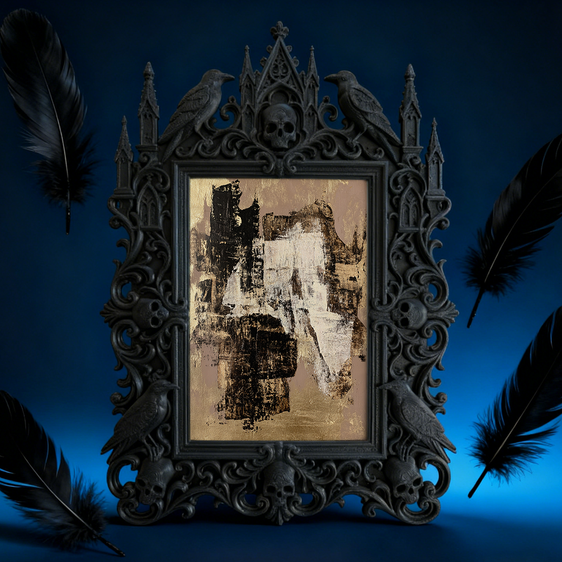 Gothic Dark Frame | Gothic Bar Booth Decor, Photo Ornament, Wall/Tabletop, Waterproof Plastic