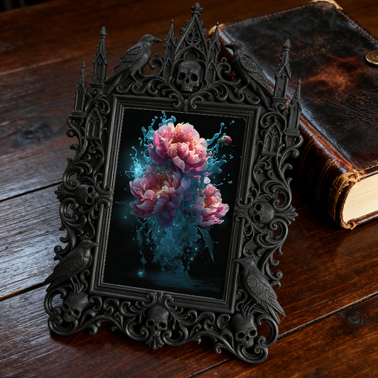 Gothic Dark Frame | Bar VIP Area Decor, Photo Ornament, Waterproof Plastic Frame