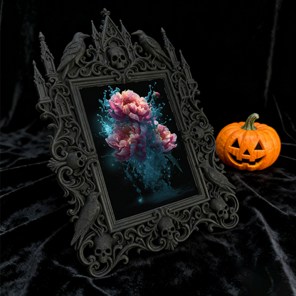 Gothic Dark Frame | Bar VIP Area Decor, Photo Ornament, Waterproof Plastic Frame