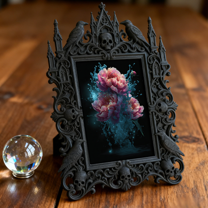Gothic Dark Frame | Bar VIP Area Decor, Photo Ornament, Waterproof Plastic Frame