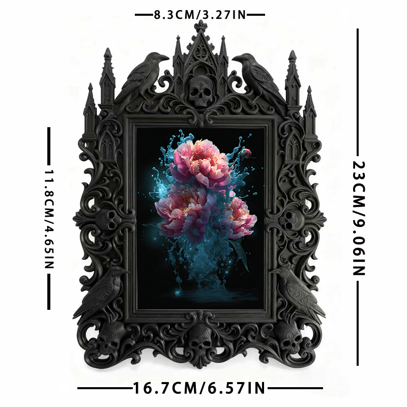 Gothic Dark Frame | Bar VIP Area Decor, Photo Ornament, Waterproof Plastic Frame