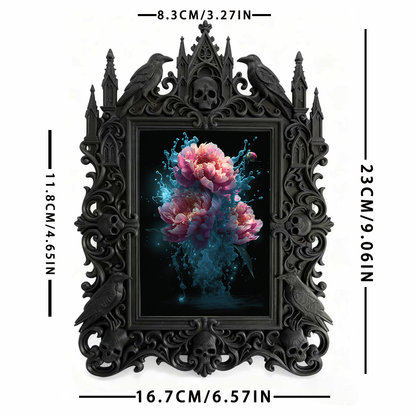 Gothic Dark Frame | Bar VIP Area Decor, Photo Ornament, Waterproof Plastic Frame