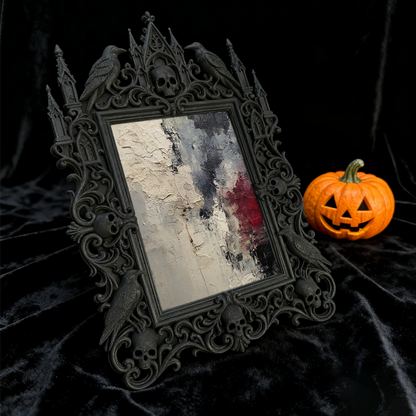 Gothic Dark Frame | Gothic Pub Lounge Decor, Photo Holder, Wall/Tabletop, Waterproof Plastic