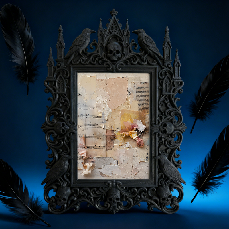 Gothic Dark Frame | Cocktail Bar Booth Photo Prop, Waterproof Plastic Frame