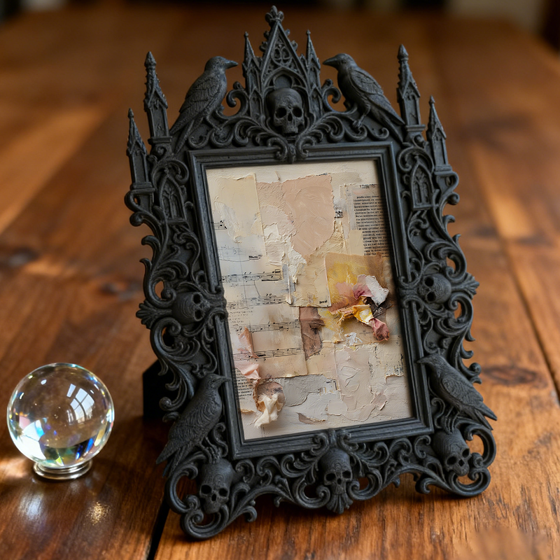 Gothic Dark Frame | Cocktail Bar Booth Photo Prop, Waterproof Plastic Frame