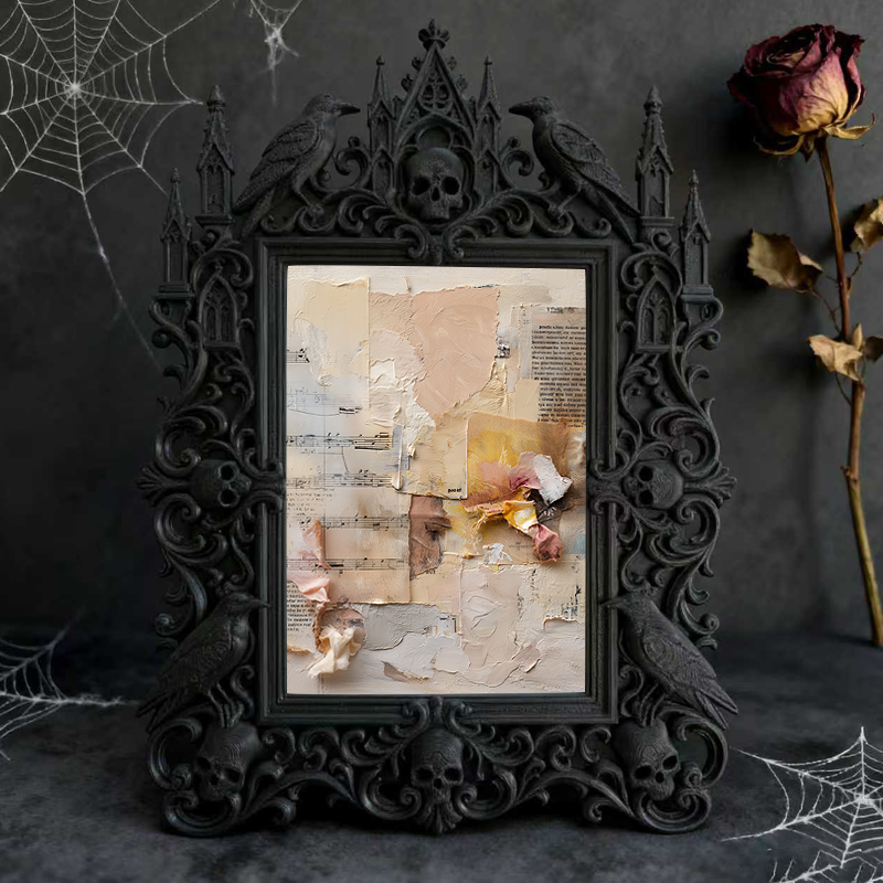 Gothic Dark Frame | Cocktail Bar Booth Photo Prop, Waterproof Plastic Frame