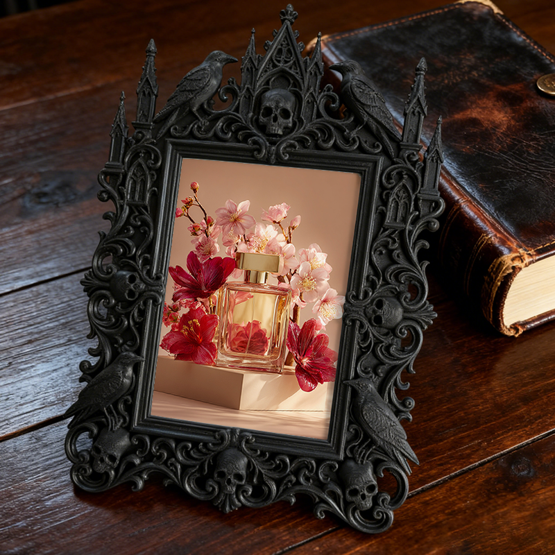 Gothic Dark Frame | Bar Exit Corner Photo Frame, Waterproof Plastic, Dual-use