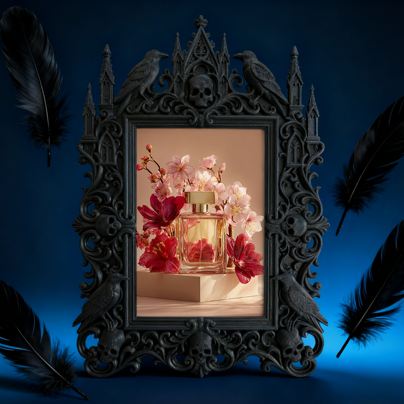 Gothic Dark Frame | Bar Exit Corner Photo Frame, Waterproof Plastic, Dual-use