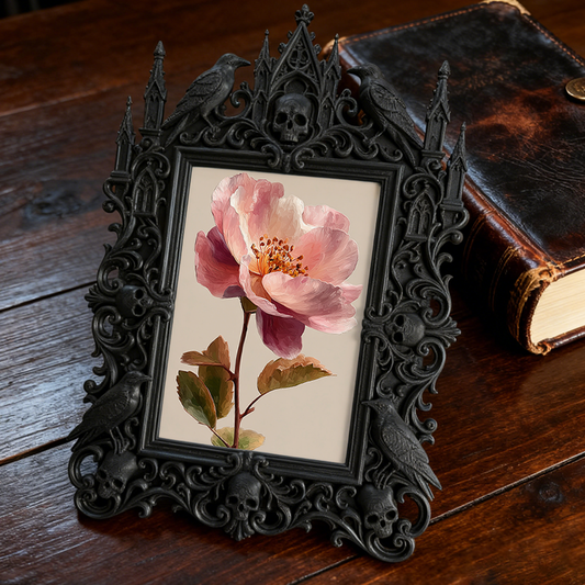 Gothic Dark Frame | Gothic Bar Waiting Area Photo Prop, Dual-use, Waterproof Plastic