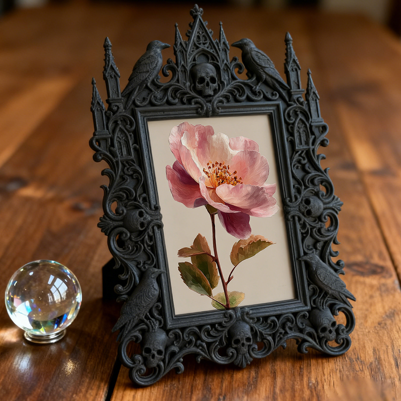 Gothic Dark Frame | Gothic Bar Waiting Area Photo Prop, Dual-use, Waterproof Plastic