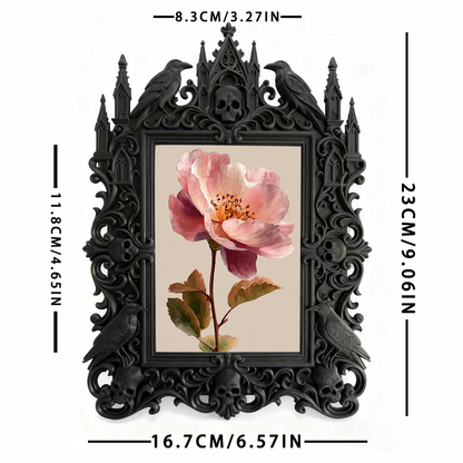 Gothic Dark Frame | Gothic Bar Waiting Area Photo Prop, Dual-use, Waterproof Plastic