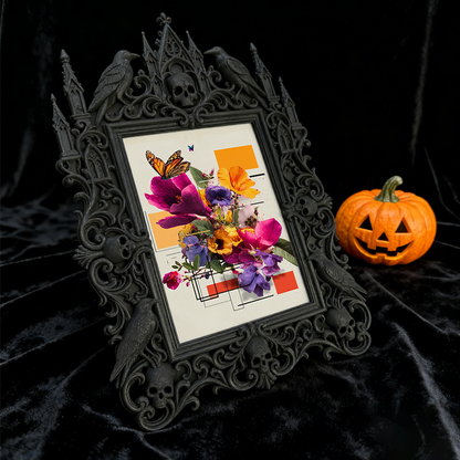 Gothic Dark Frame | Bar Wall Edge Decor, Photo Frame, Waterproof Plastic