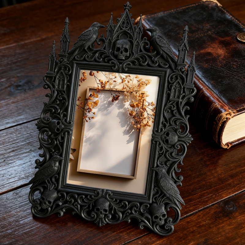 Gothic Dark Frame | Home Theater Wall Decor, Photo Ornament, Wall/Tabletop