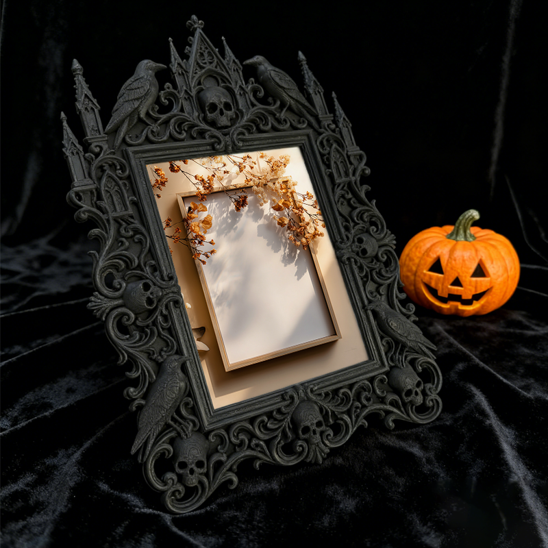 Gothic Dark Frame | Home Theater Wall Decor, Photo Ornament, Wall/Tabletop
