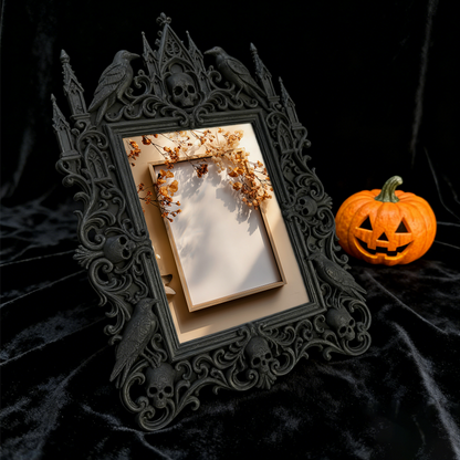 Gothic Dark Frame | Home Theater Wall Decor, Photo Ornament, Wall/Tabletop