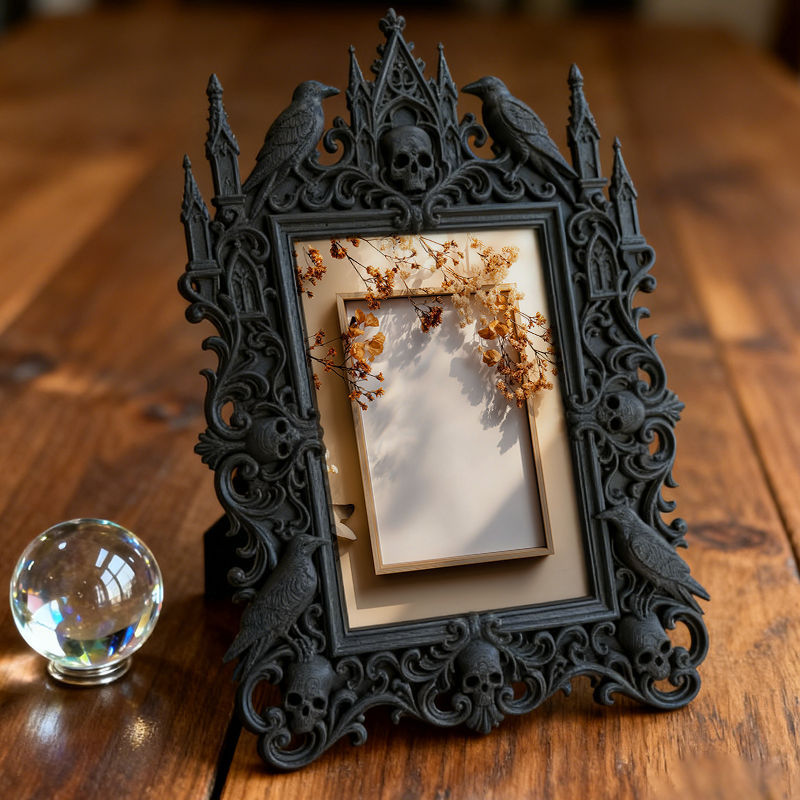 Gothic Dark Frame | Home Theater Wall Decor, Photo Ornament, Wall/Tabletop