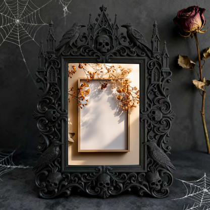 Gothic Dark Frame | Home Theater Wall Decor, Photo Ornament, Wall/Tabletop