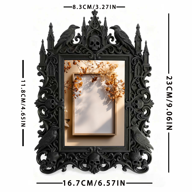 Gothic Dark Frame | Home Theater Wall Decor, Photo Ornament, Wall/Tabletop
