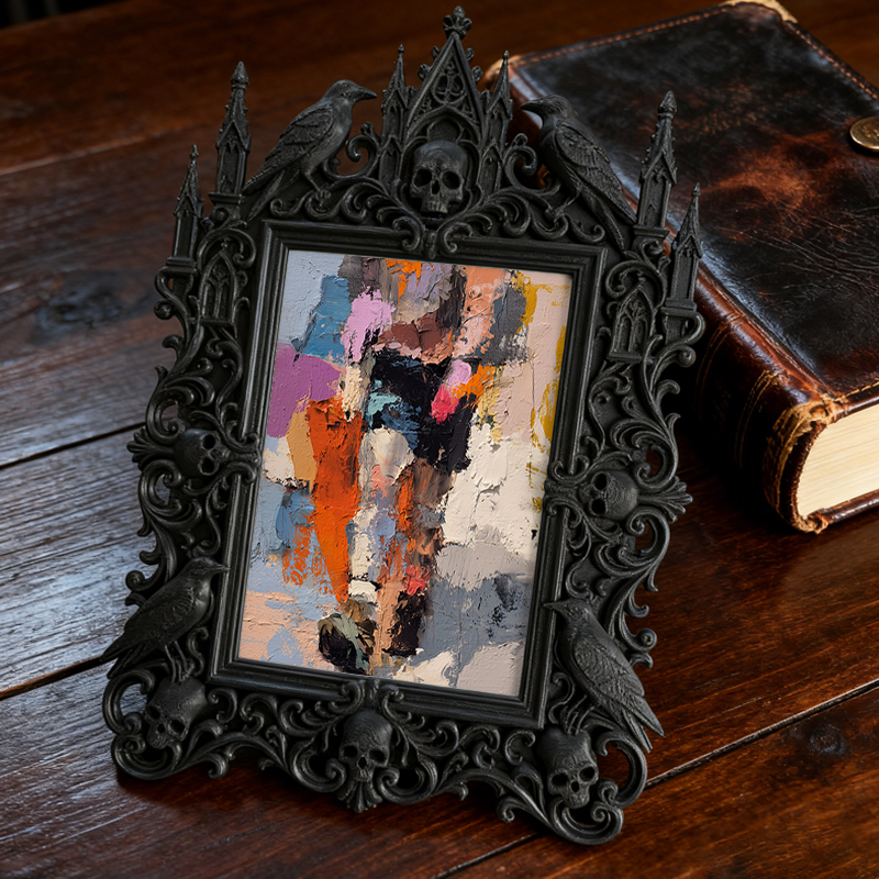 Gothic Dark Frame | Walk-in Closet Decor, Photo Display, Waterproof Plastic