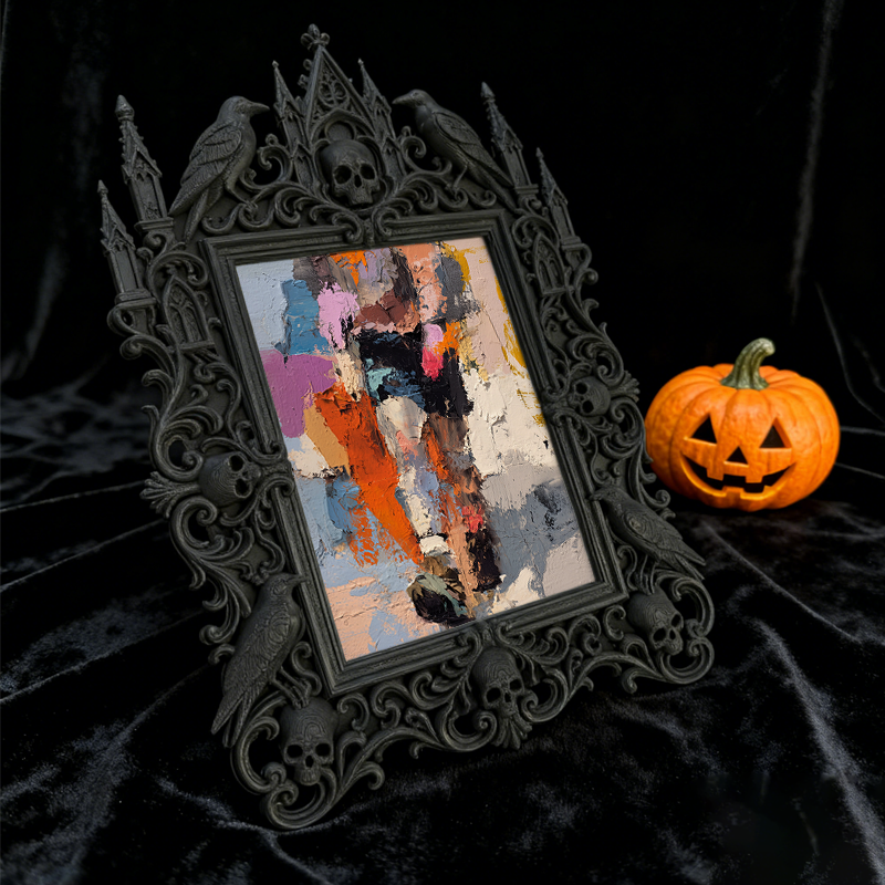 Gothic Dark Frame | Walk-in Closet Decor, Photo Display, Waterproof Plastic