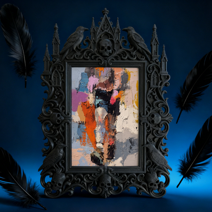 Gothic Dark Frame | Walk-in Closet Decor, Photo Display, Waterproof Plastic