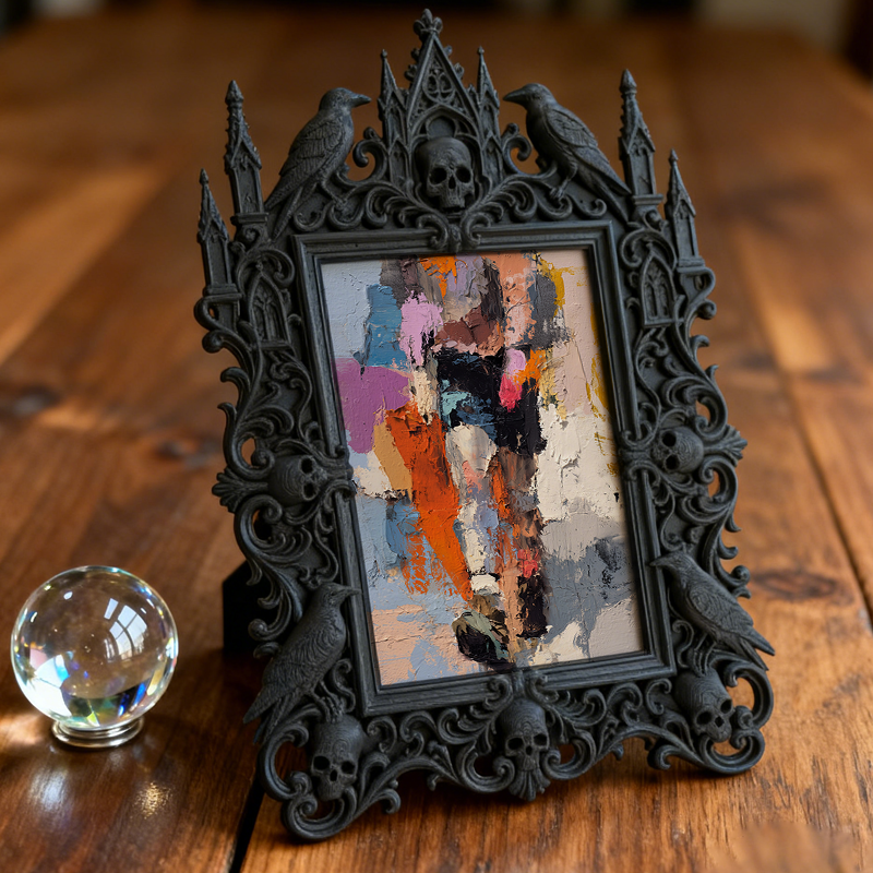 Gothic Dark Frame | Walk-in Closet Decor, Photo Display, Waterproof Plastic