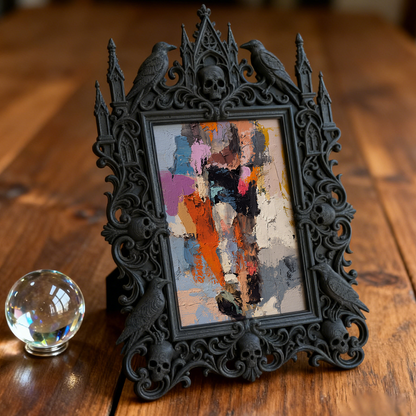 Gothic Dark Frame | Walk-in Closet Decor, Photo Display, Waterproof Plastic