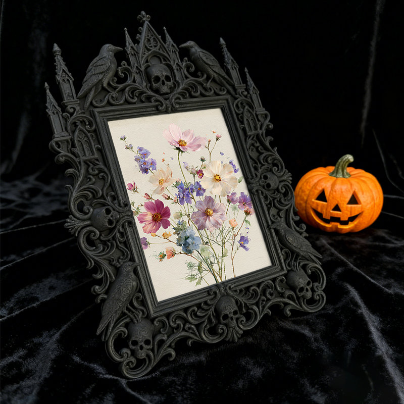 Gothic Dark Frame | Tarot & Divination Shop Decor, Photo Holder, Wall/Tabletop