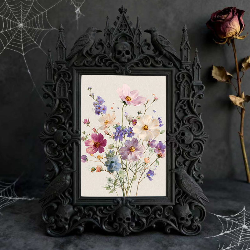 Gothic Dark Frame | Tarot & Divination Shop Decor, Photo Holder, Wall/Tabletop