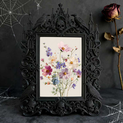 Gothic Dark Frame | Tarot & Divination Shop Decor, Photo Holder, Wall/Tabletop