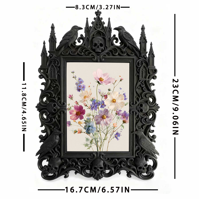 Gothic Dark Frame | Tarot & Divination Shop Decor, Photo Holder, Wall/Tabletop
