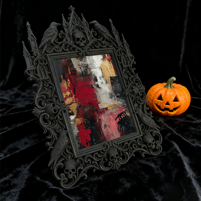 Gothic Dark Frame | Resin Art Studio Decor, Photo Frame, Waterproof Plastic