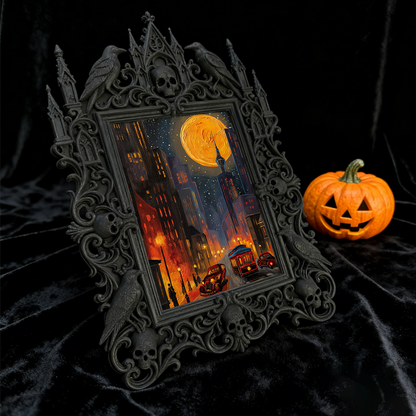 Gothic Dark Frame | Vinyl Record Store Decor, Photo Ornament, Waterproof Plastic Frame