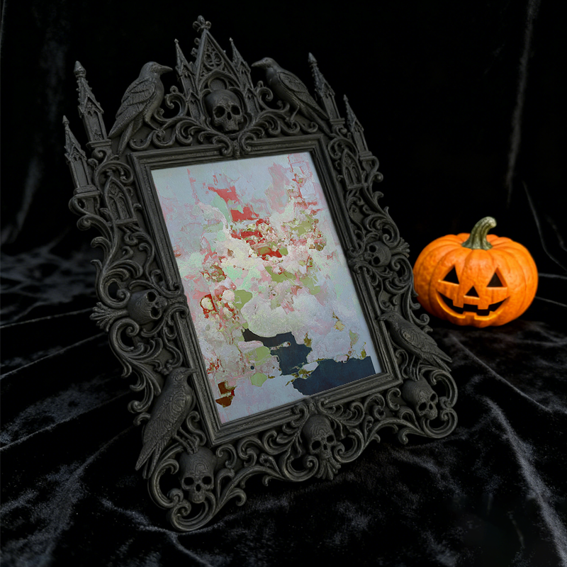 Gothic Dark Frame | Bookstore Nook Decor, Photo Display, Dual-use