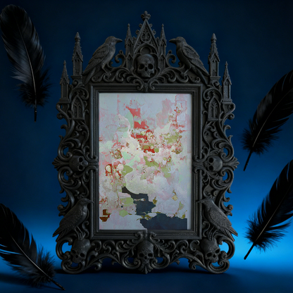 Gothic Dark Frame | Bookstore Nook Decor, Photo Display, Dual-use