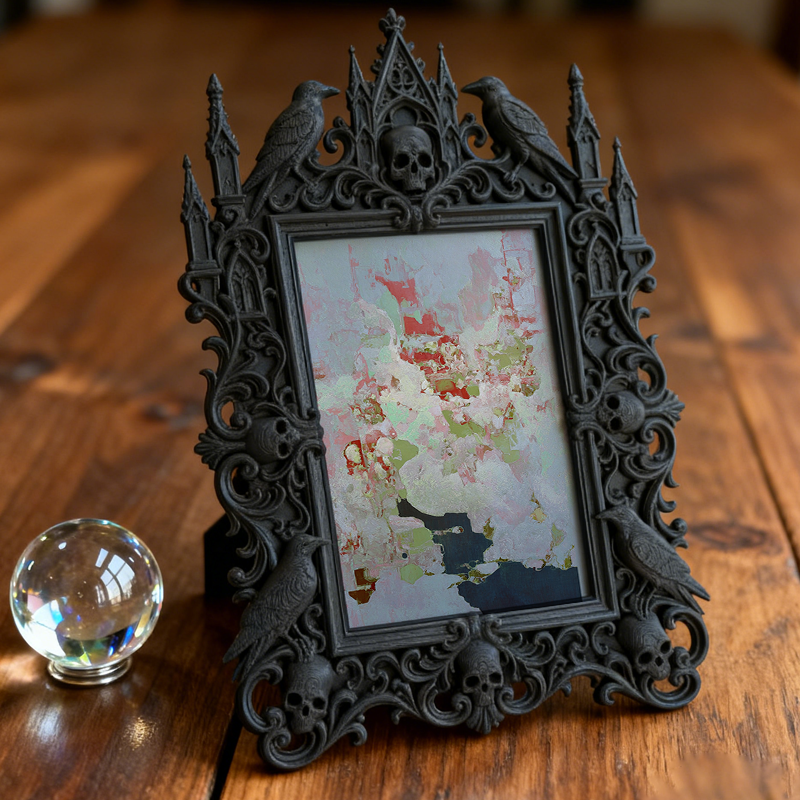 Gothic Dark Frame | Bookstore Nook Decor, Photo Display, Dual-use
