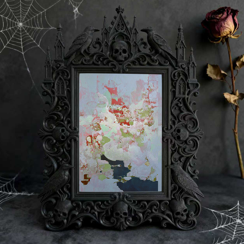 Gothic Dark Frame | Bookstore Nook Decor, Photo Display, Dual-use