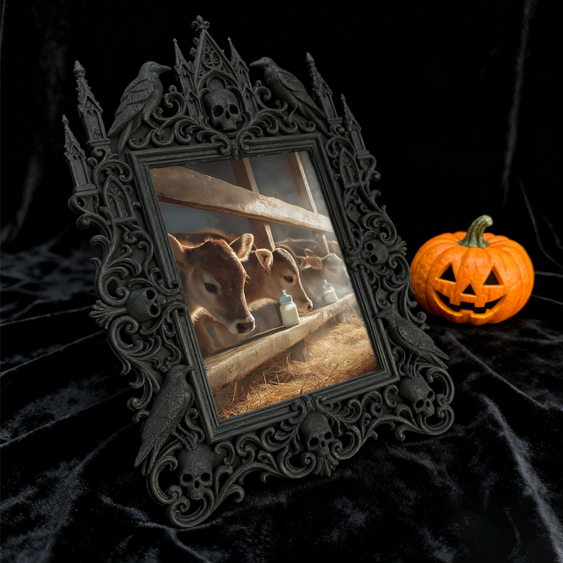 Gothic Dark Frame | Cosplay Shop Decor, Character Photo Prop, Waterproof Plastic