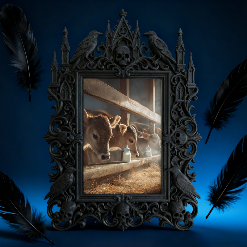 Gothic Dark Frame | Cosplay Shop Decor, Character Photo Prop, Waterproof Plastic