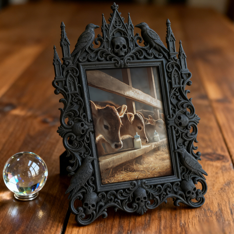 Gothic Dark Frame | Cosplay Shop Decor, Character Photo Prop, Waterproof Plastic