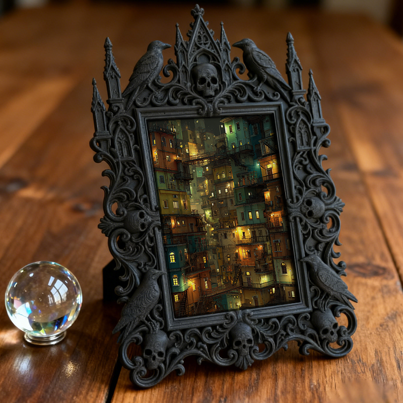 Gothic Dark Frame | Lash & Brow Studio Decor, Photo Holder, Wall-mountable