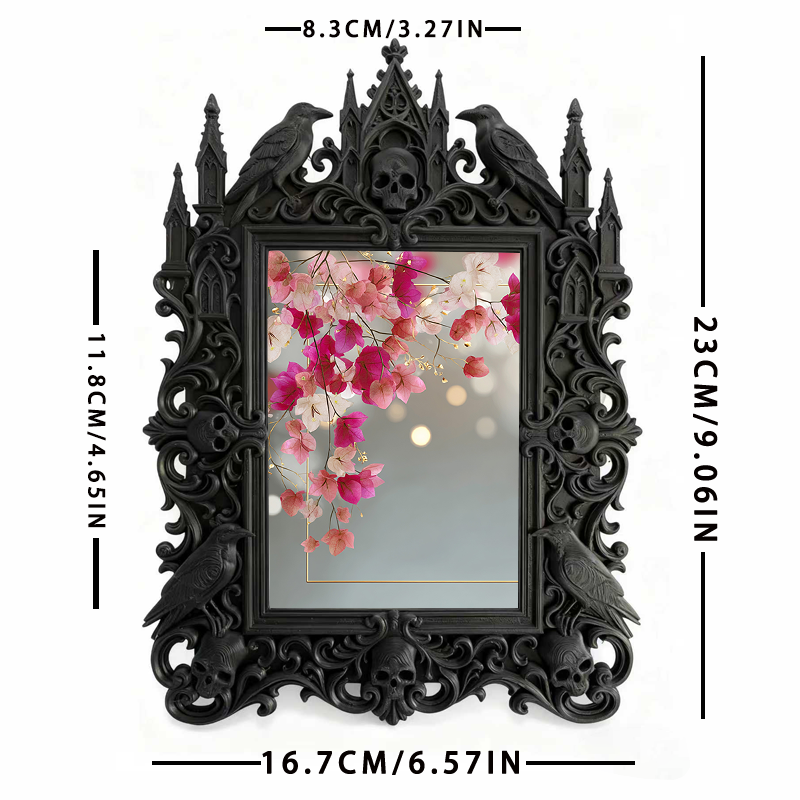 Gothic Dark Frame | Handmade Jewelry Shop Decor, Photo Frame, Waterproof Plastic