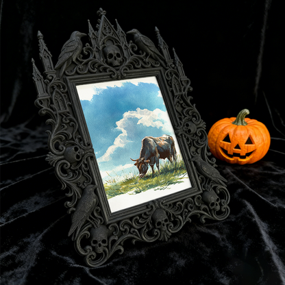 Gothic Dark Frame | Comic Book Store Decor, Photo Ornament, Waterproof Plastic