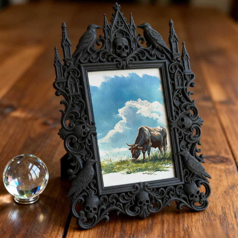 Gothic Dark Frame | Comic Book Store Decor, Photo Ornament, Waterproof Plastic