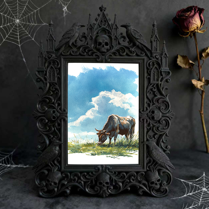 Gothic Dark Frame | Comic Book Store Decor, Photo Ornament, Waterproof Plastic