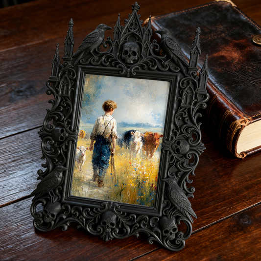 Gothic Dark Frame | Nail Art Studio Decor, Photo Display, Wall/Tabletop