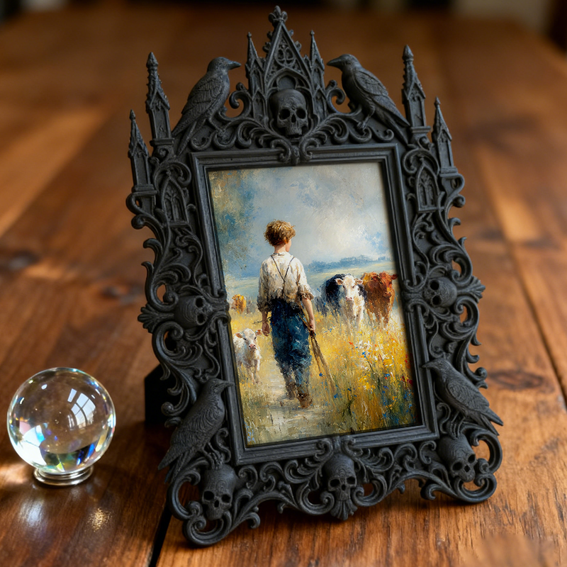 Gothic Dark Frame | Nail Art Studio Decor, Photo Display, Wall/Tabletop