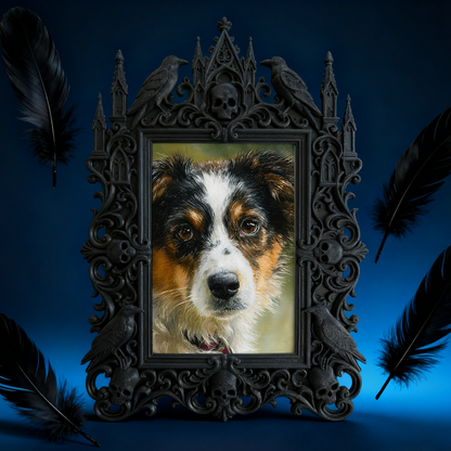 Gothic Dark Frame | Perfume Shop Decor, Photo Holder, Dual-use