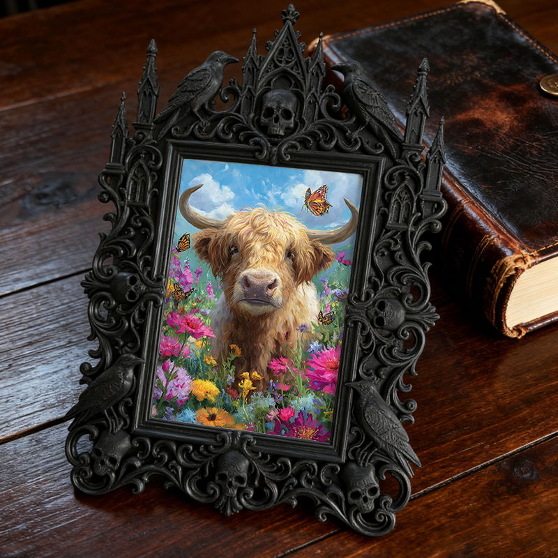 Gothic Dark Frame | Board Game Cafe Decor, Photo Prop, Waterproof Plastic Frame