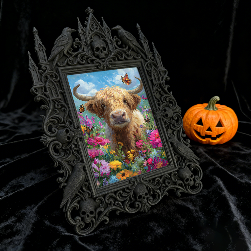 Gothic Dark Frame | Board Game Cafe Decor, Photo Prop, Waterproof Plastic Frame